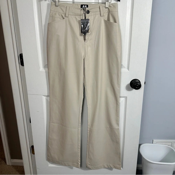 NEW with tags Alp-n-Rock ANR+ Claren faux leather bootcut pants, medium, fall - Picture 1 of 11